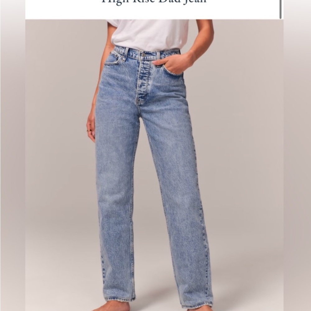 Abercrombie & Fitch The Dad High Rise Jeans- Curve Love